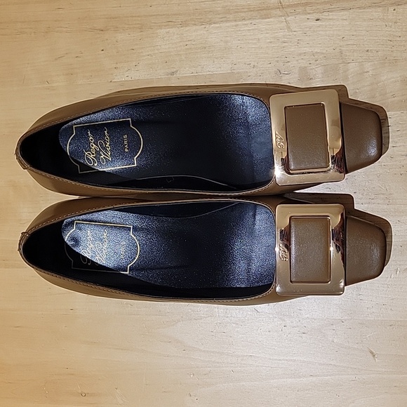 Roger Vivier Belle Vivier Brown Leather Pumps - Picture 6 of 15